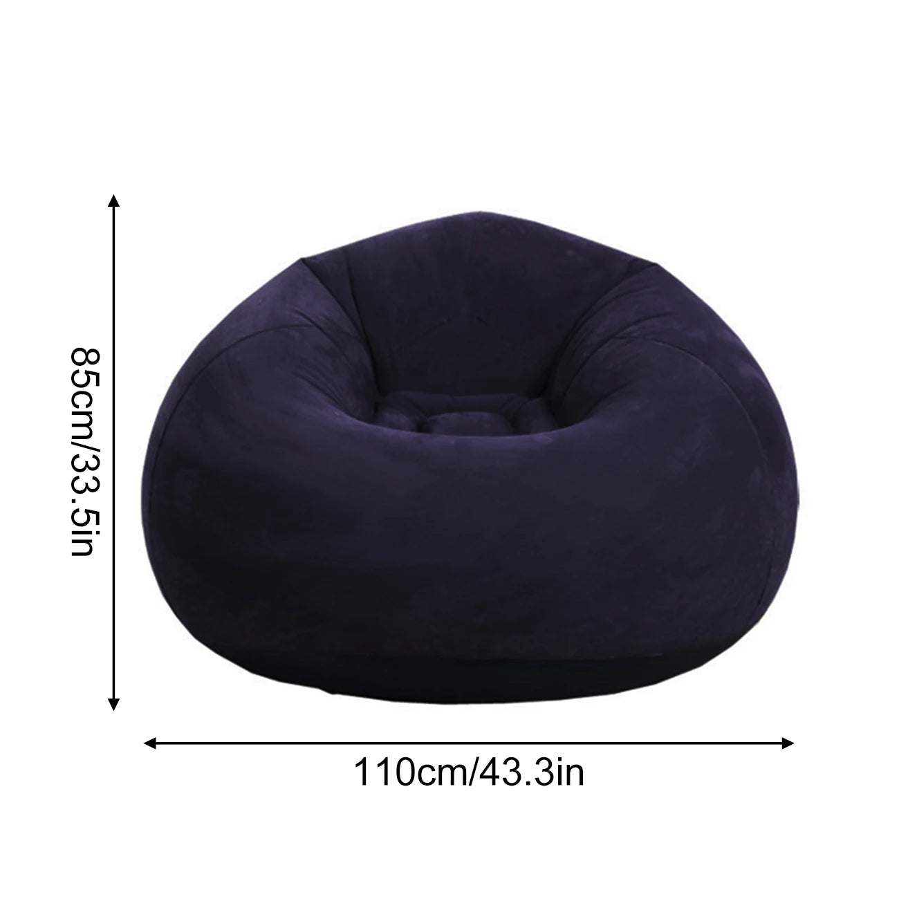 1PC Inflatable Bean Bag Chairs Outdoor Blow up Camping Chairs Inflatable Lazy Sofa Folding Portable Bean Bag Loungers Couch