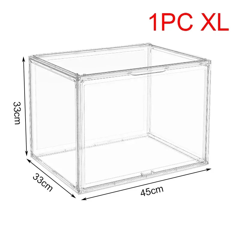 New Large Capacity Storage Box Organizer for Figures Acrylic Box Clear Blind Box Showcase Makeup Organizer for Bag