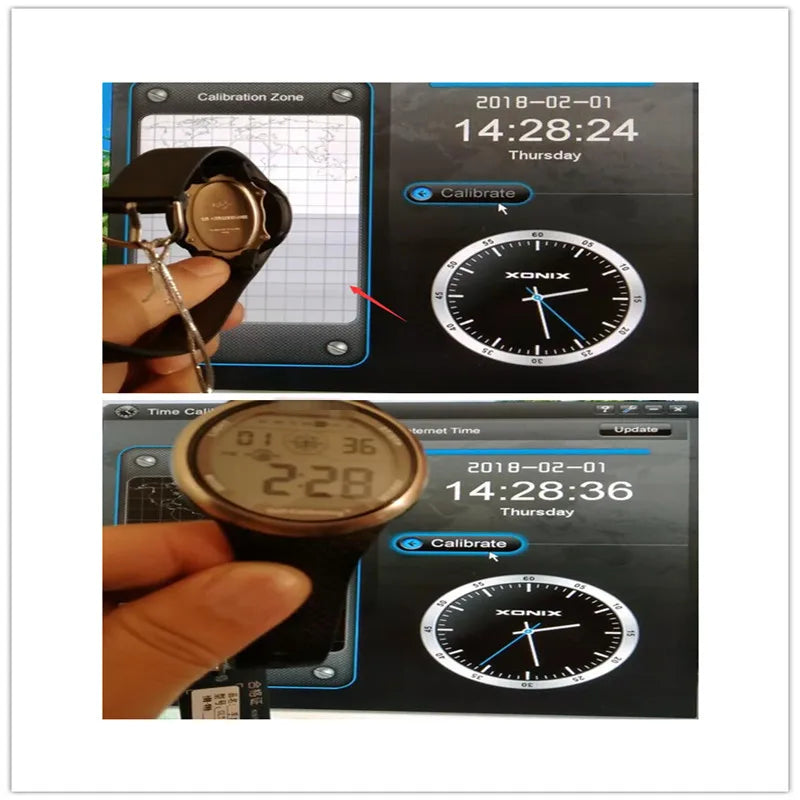 Xonix Mens Sports Watch Self Calibrating Digital Waterproof 100m Multifunctional Swim Diver Outdoor Wristwatch Birthday Gift