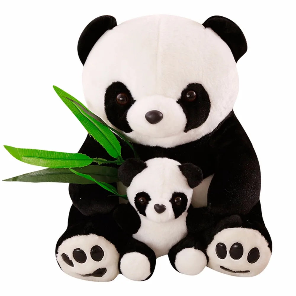 New Plush Panda Toys Cute Stuffed Animal Doll Mother And Son Toy Gift for Children Friends Girls Home Decor Christmas Gift