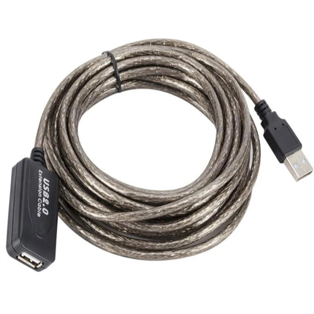 3M 5M 10M 15M 20M 25M 30M USB 2.0 Extension Cable Male to Female Active Repeater Wireless Network Card Extender USB Adapter Cord