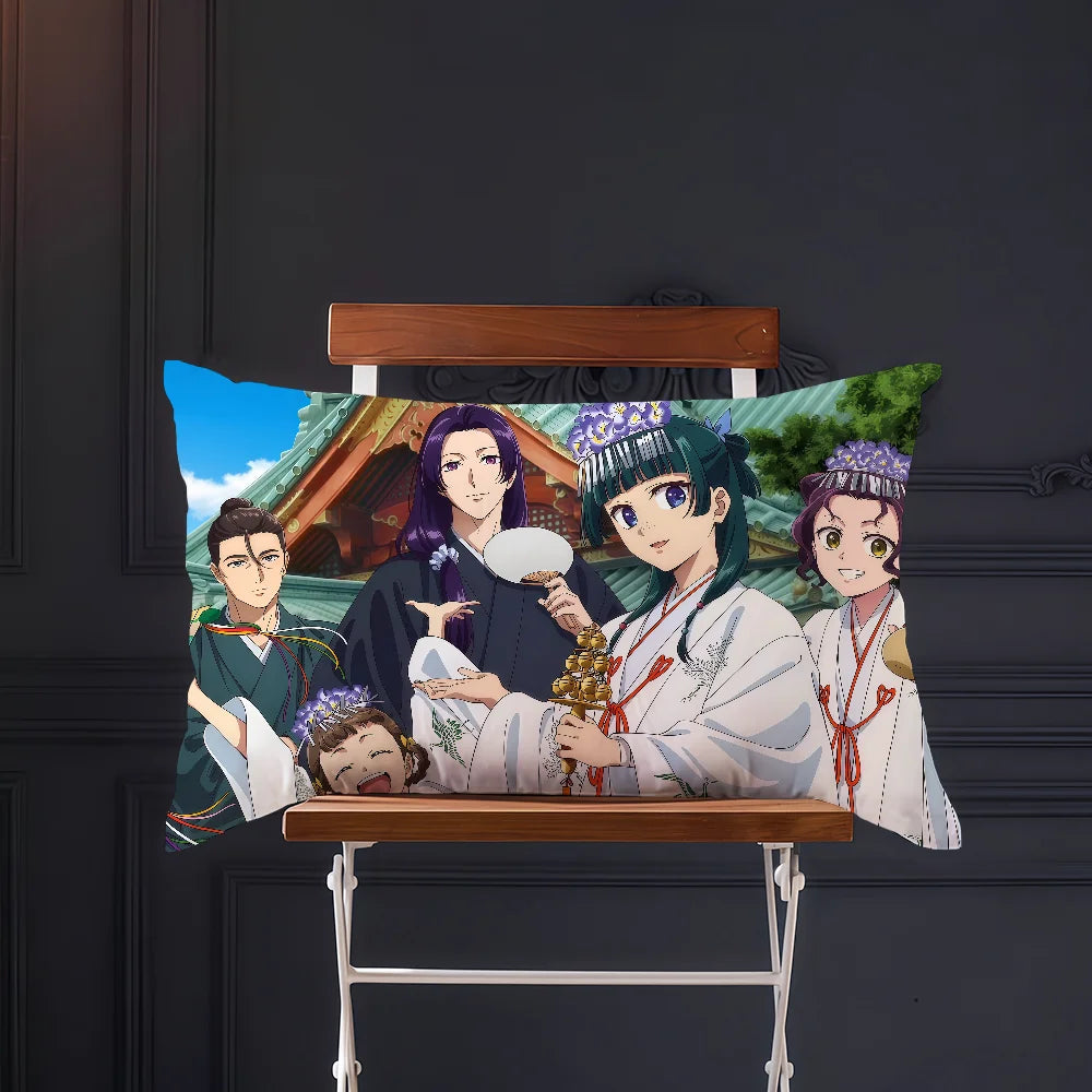 anime cushion cover Rectangle Pillow Cover The Apothecary Diaries Maomao Home Sofa living Room Office Coffee Shop Pillowcase