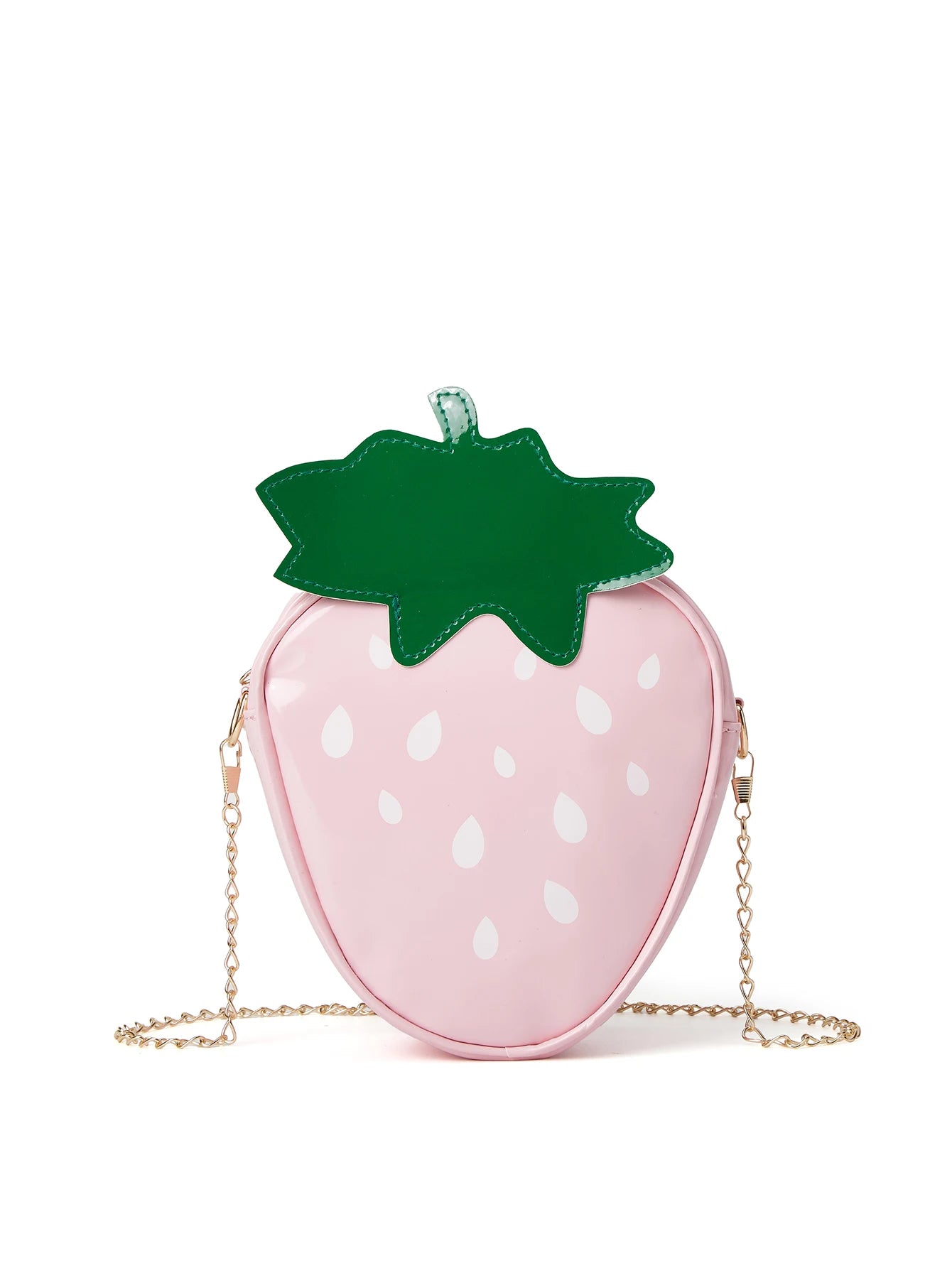 New Style Cute Strawberry-Themed Women's Fashionable Versatile Crossbody Bag with a Chain