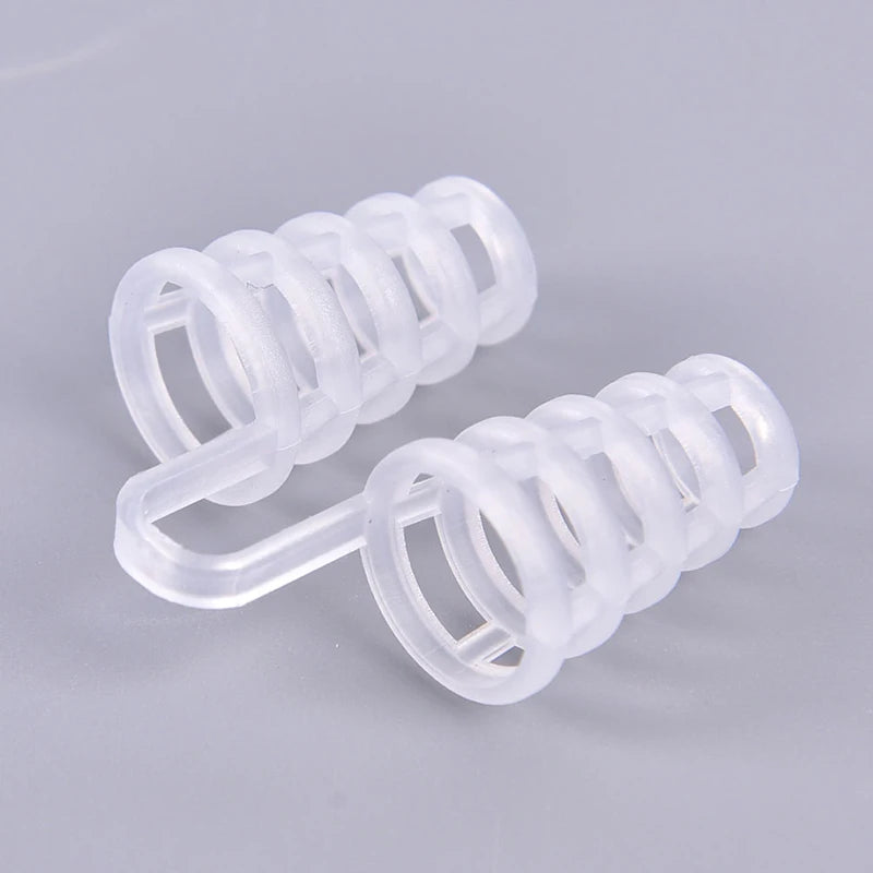 {#} 1pc Anti Snoring Device Aid Sleeping Soft Safe Silicone Boxed Comfortable Nasal Dilators Stop Nose Clips 4 Sizes