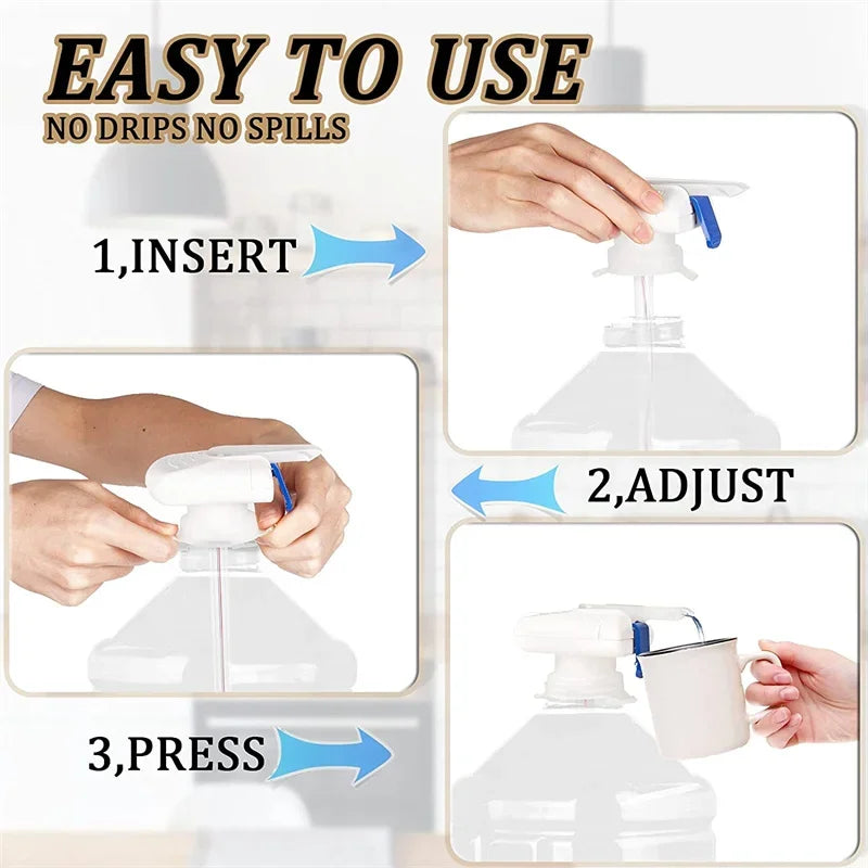 Anti overflow fully automatic suction pump for straws Mineral water bucket suction tool Automatic beverage water suction pump