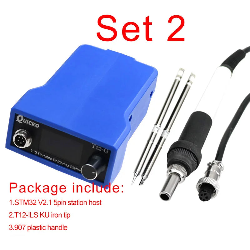 QUICKO T12-G Cordless Soldering Iron Station 72W For 20V Max Li-ion Battery For Makita Battery Electric Solder
