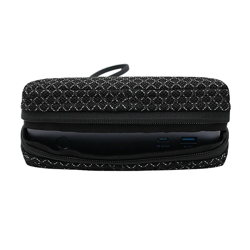 Portable Breathable Power Bank Bag for Anker A1695 & Zolo 165W, Outdoor Travel Ventilate Carrying Case