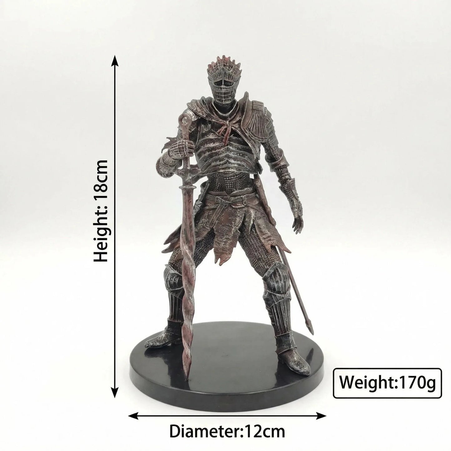 Dark Souls III Abyss Watchers Action Figure, 20cm PVC Statue, Game Character Figurine for Desktop Decor and Fans Gift