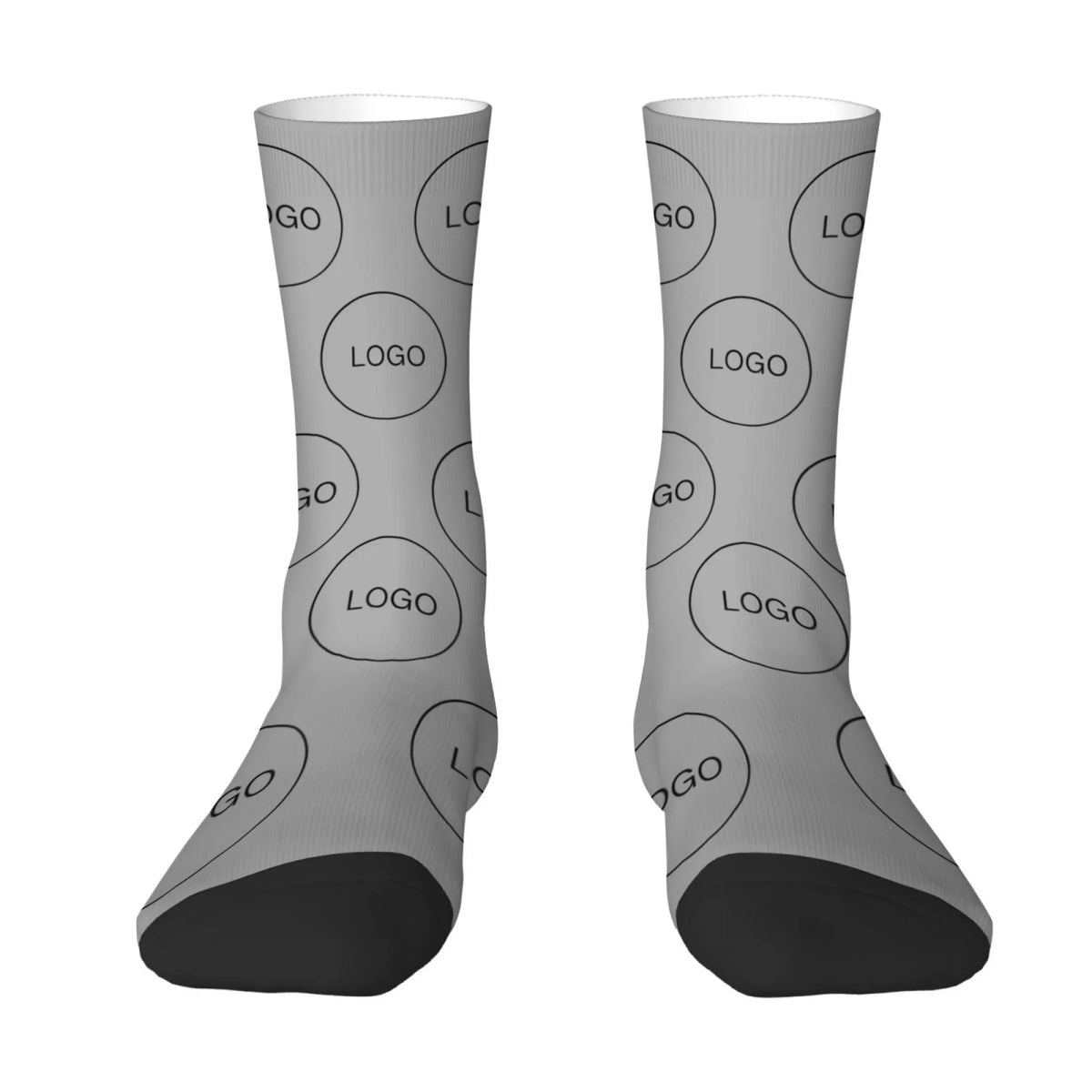 Soft Socks Customized with Personalized Logo Pattern Print Mid-Calf Socks Warm Comfortable Ideal Gifts for Company School Memory