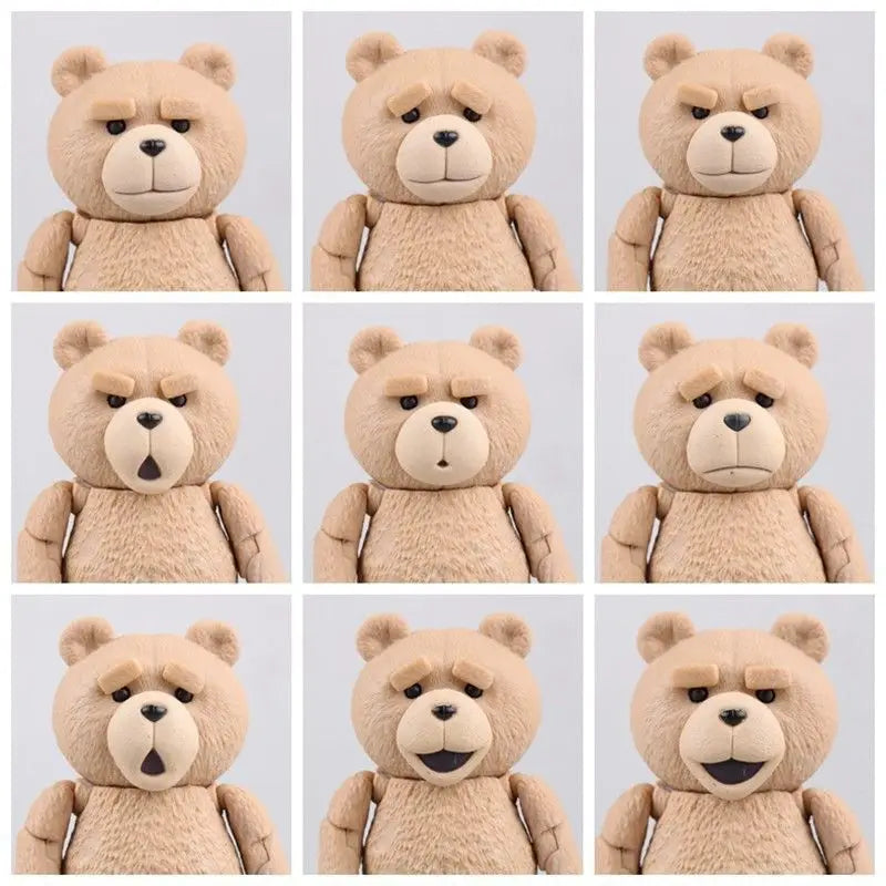 Ted2 Figure Bjd Ted Teddy Bear Action Figure AMAZING YAMAGUCHI Revoltech No.006 Teddy Brick Figure Gk Movie Model Doll Toy Gift