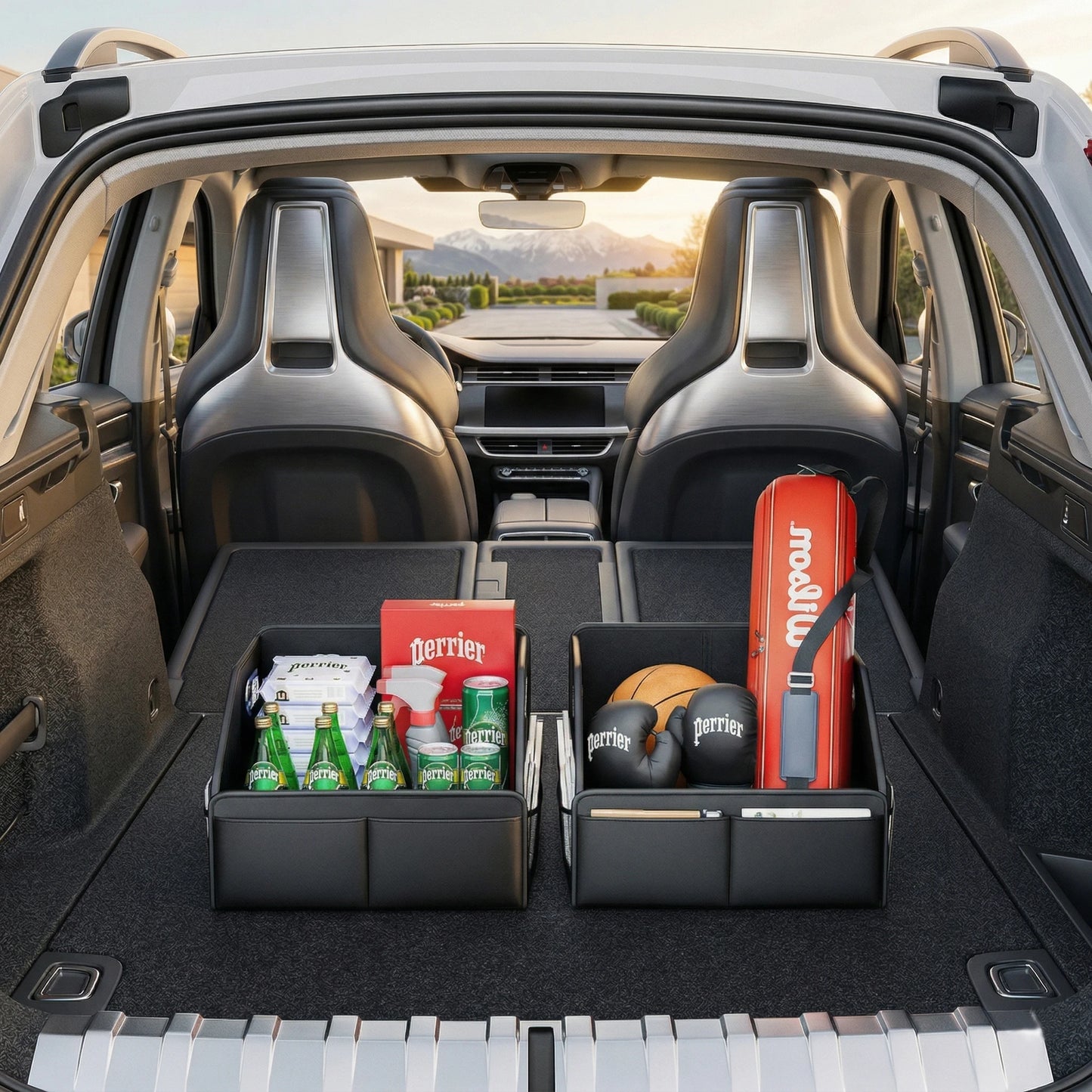 JFBONIN Car Trunk Storage Box Car Mounted Artifact Car Organizer Trunk Folding Box Inside The Car