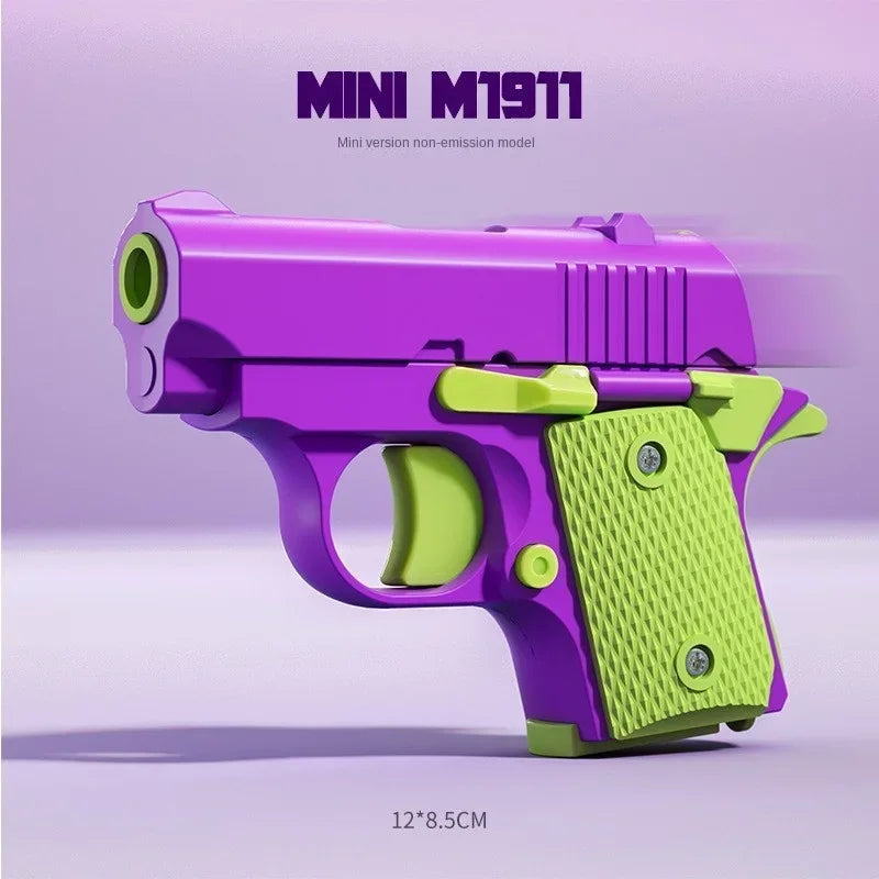 Children'S Toy Guns Model 3D Mini 1911 Gravity Printing Fidget Toy for Kids Adults Stress Relief Toy Children Decompression Gift