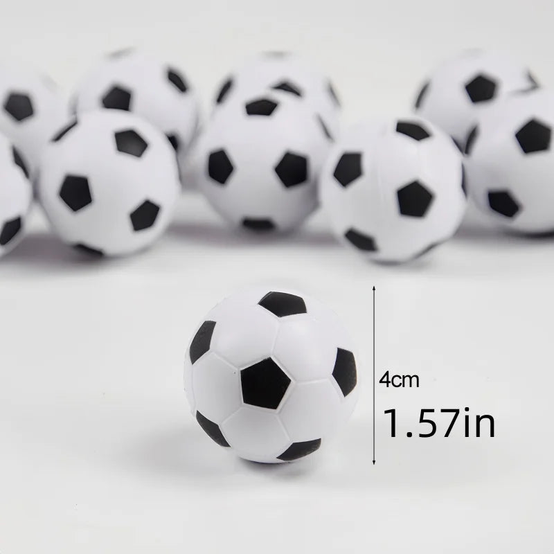 6Pcs Mini PU Squeeze Soccer Ball Toys Sports Theme Birthday Party Favors PU Football Gift Stress Relieving Squeezing Toys