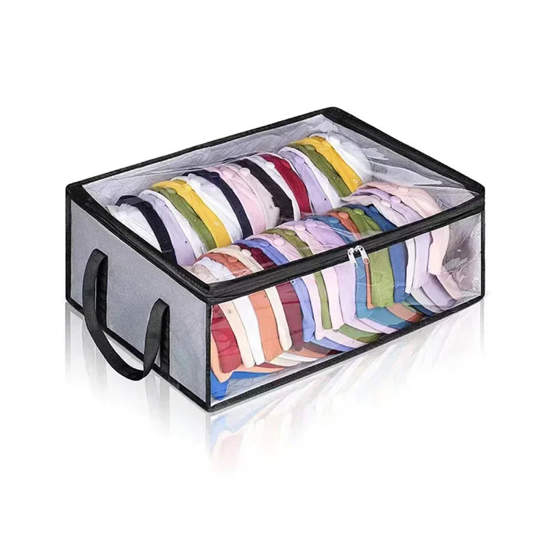 Collapsible Baseball Cap Storage Box, Large Capacity Multifunctional Hat Bag, Can Hold 40 Hats,Suitable for Dormitory Bedroom