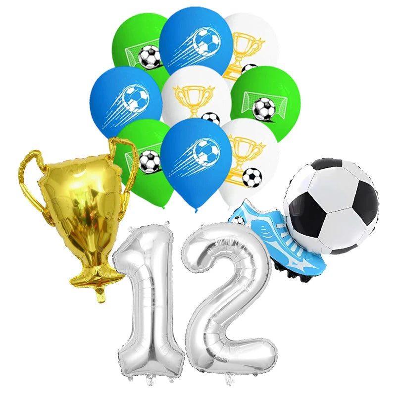 Blue Football Birthday Party Decoration Soccer Birthday Party Plate Cup Napkins Cotillon Birthday Soccer Star Happy Birthday Set