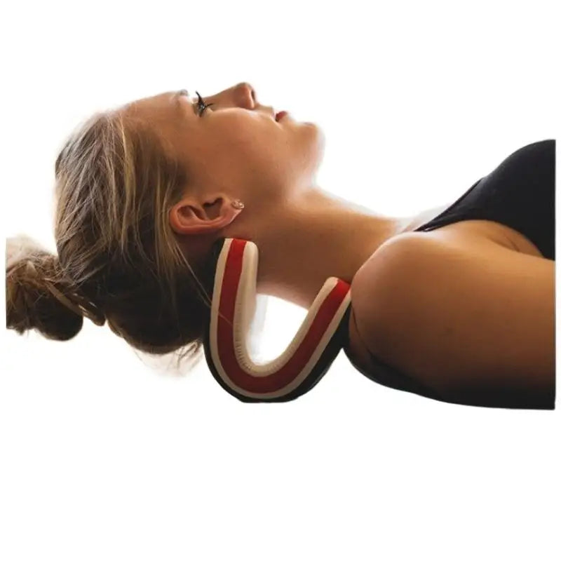 Designed Neck‑Shoulder Relaxer Cervical Traction Pillow Portable Neck Stretcher Cervical Orthosis for Neck Relief
