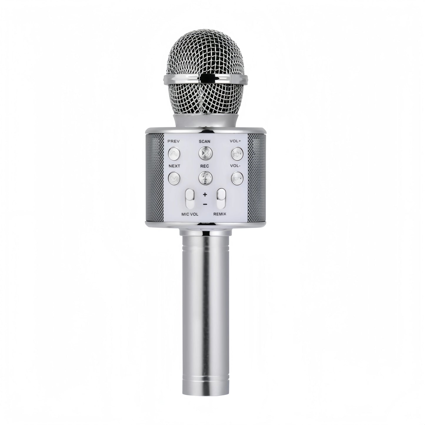 Portable Bluetooth Karaoke Microphone with 5 Voice Changer Reverb Adjustment Recording Function Microphone for Kids Gifts