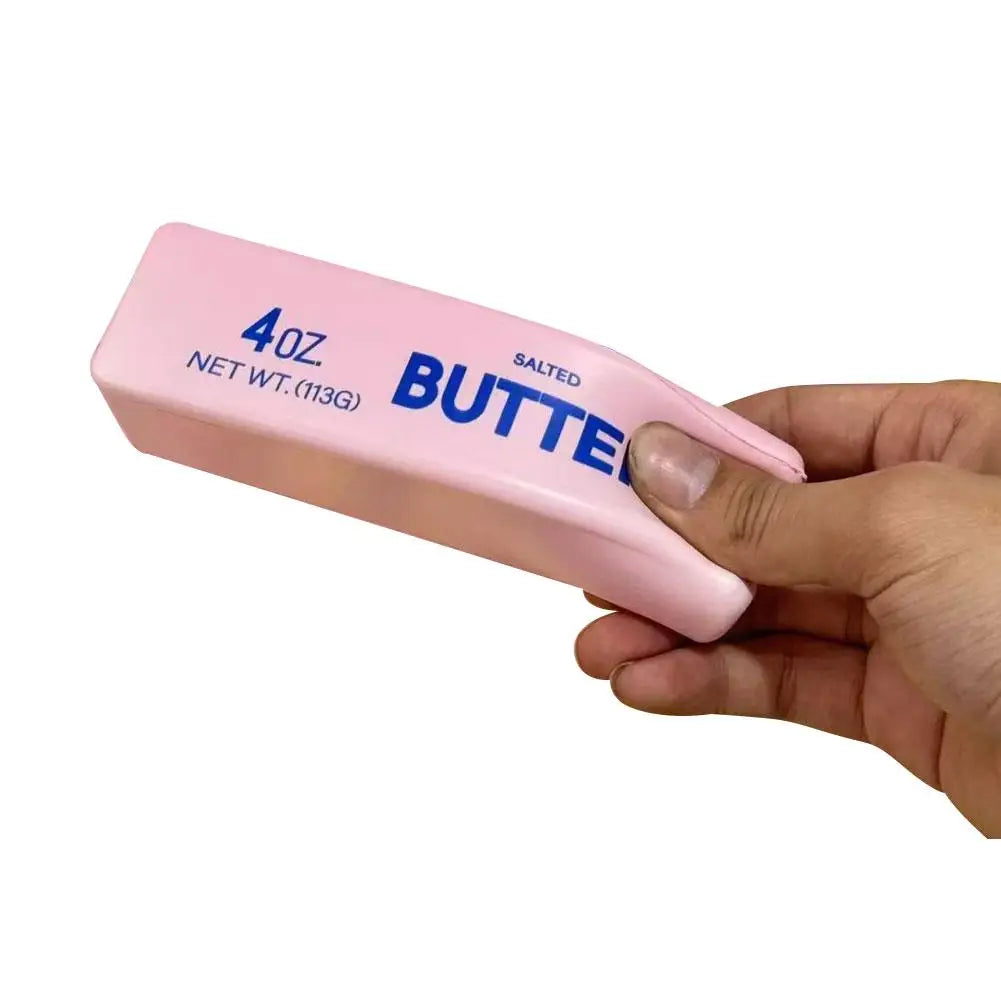 Assorted Butter Stick Squeeze Toy Slow Rebound Soccer Themed Cheese Bar Box Fidget Stress Relief Decor Game Squeeze Prank Toy