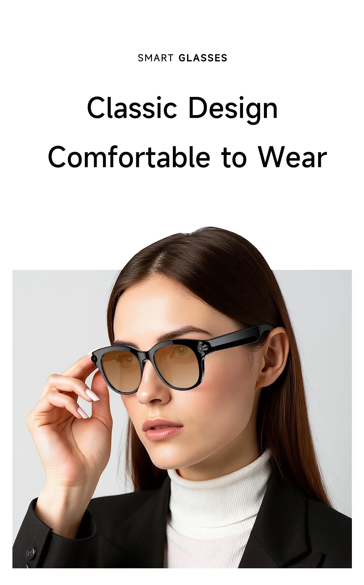 Lenovo Smart AI Glasses 8K 1600W Camera Record Bluetooth Calling Music Player Sunglasses Color Change AI Translation Glasses Men