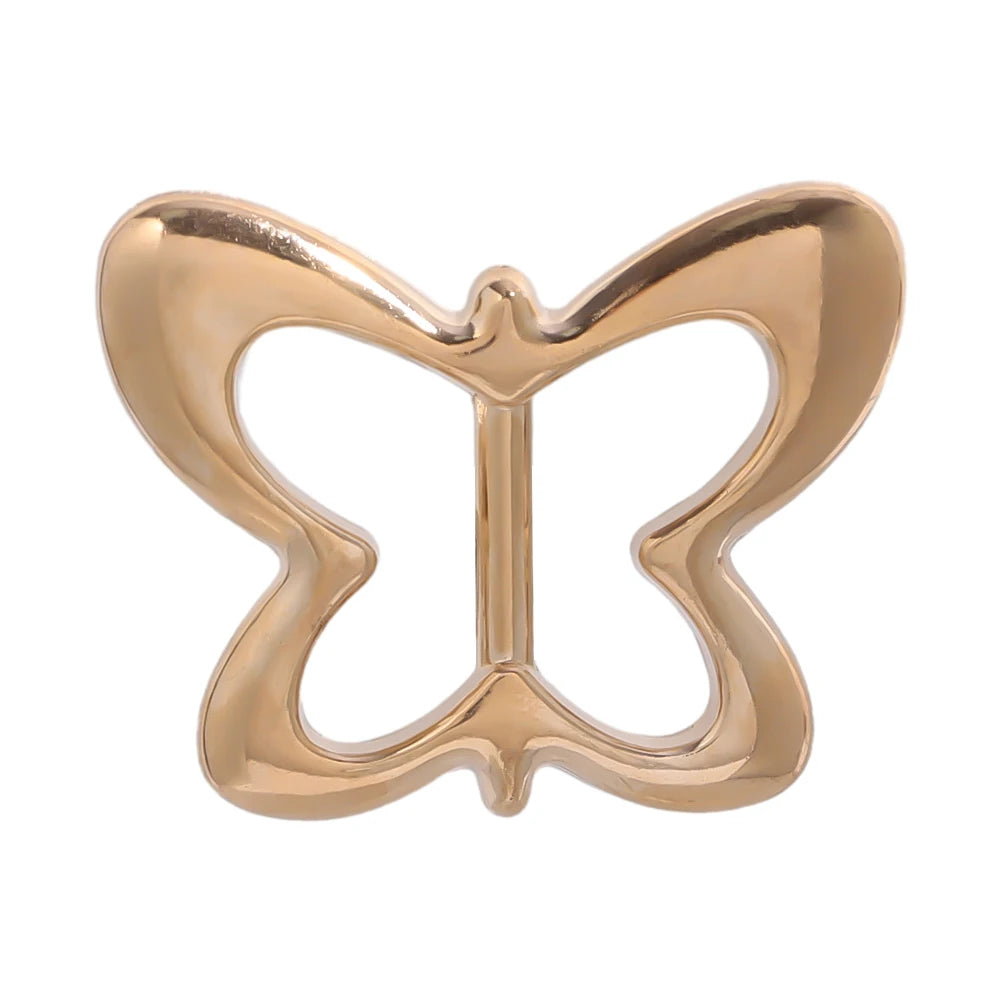 T-shirt Heart Butterfly Scarf Brooches Silk Scarf Buckle Brooch Shawl Ring Clip Scarves Fastener Knotted Button Pin Accessories