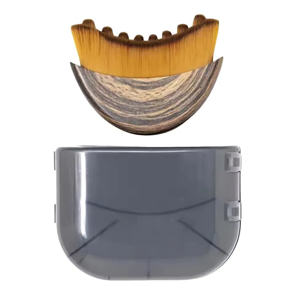 Ergonomic Contour Facial Brush Manual Lymphatic Drainage Massager Soft Bristles for Facial Cleansing And Shaping