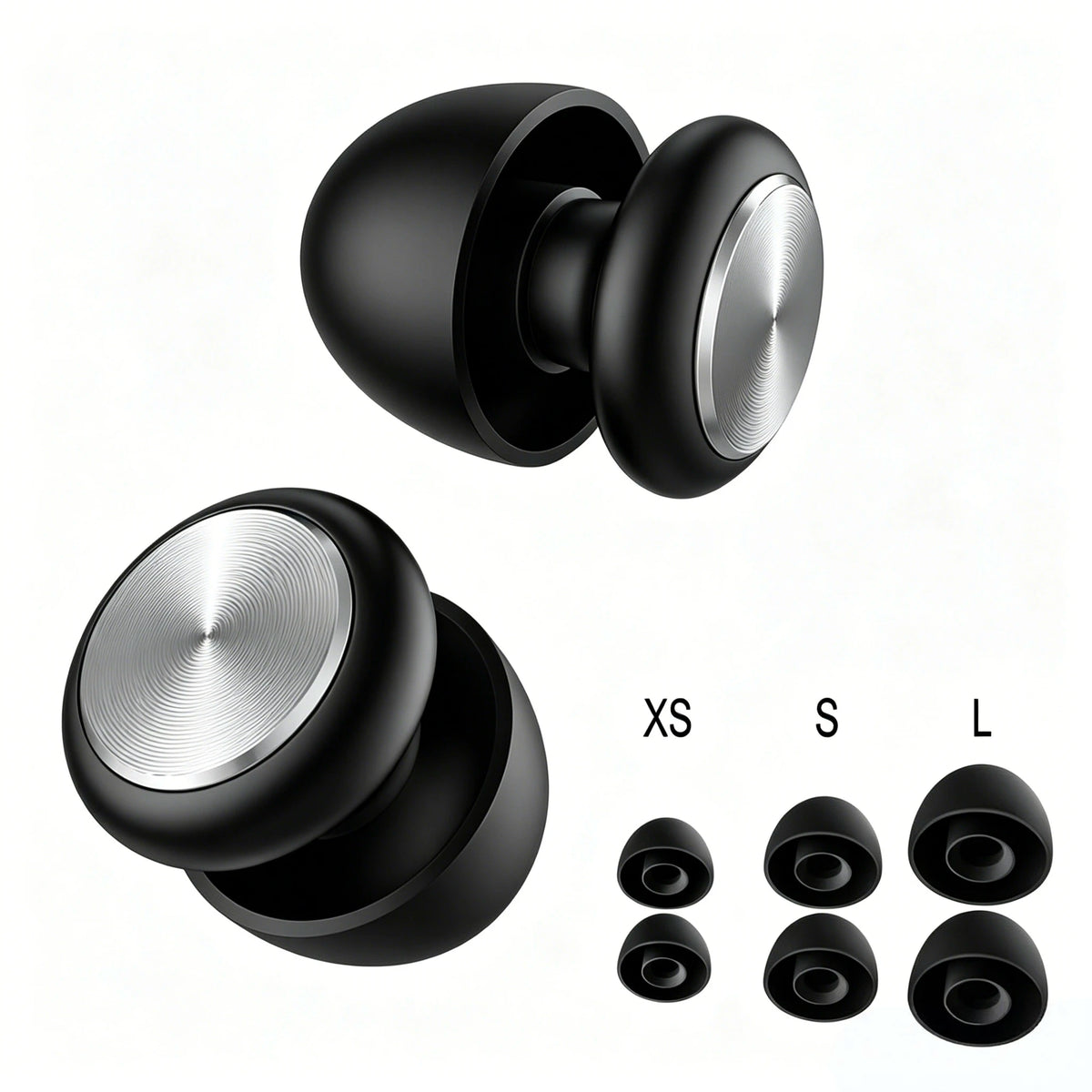 XYM Silicone Soundproof Anti Noise Bullet Type Earplugs Portable Sports, Sleep Noise Reduction Silicone Earplugs Reusable