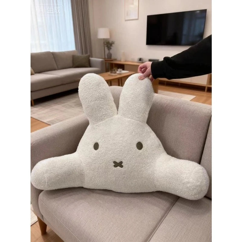 Sweet Miffy Rabbit Cute Creative Cartoon Pattern Lumbar Cushion Simple Fashion Soft Skin-Friendly Plush Pillow Holiday Gift