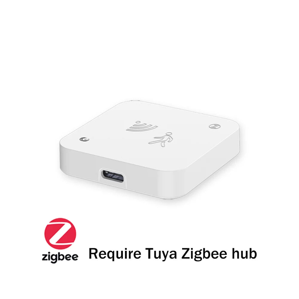 Tuya WiFi Zigbee 24G Mmwave Radar Presence Sensor Human Detector Motion/Static Detection Home Security Alarm For SmartLife Alexa