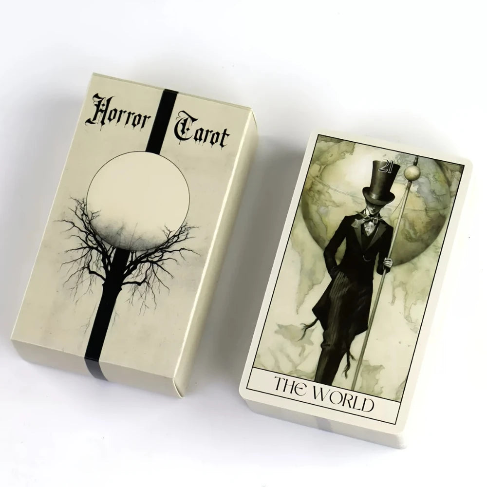 Mystery Horror Tarot Deck - 78 Card Set for Divination, Power Exploration and Psychic Insight | The Perfect Board Game Accessor