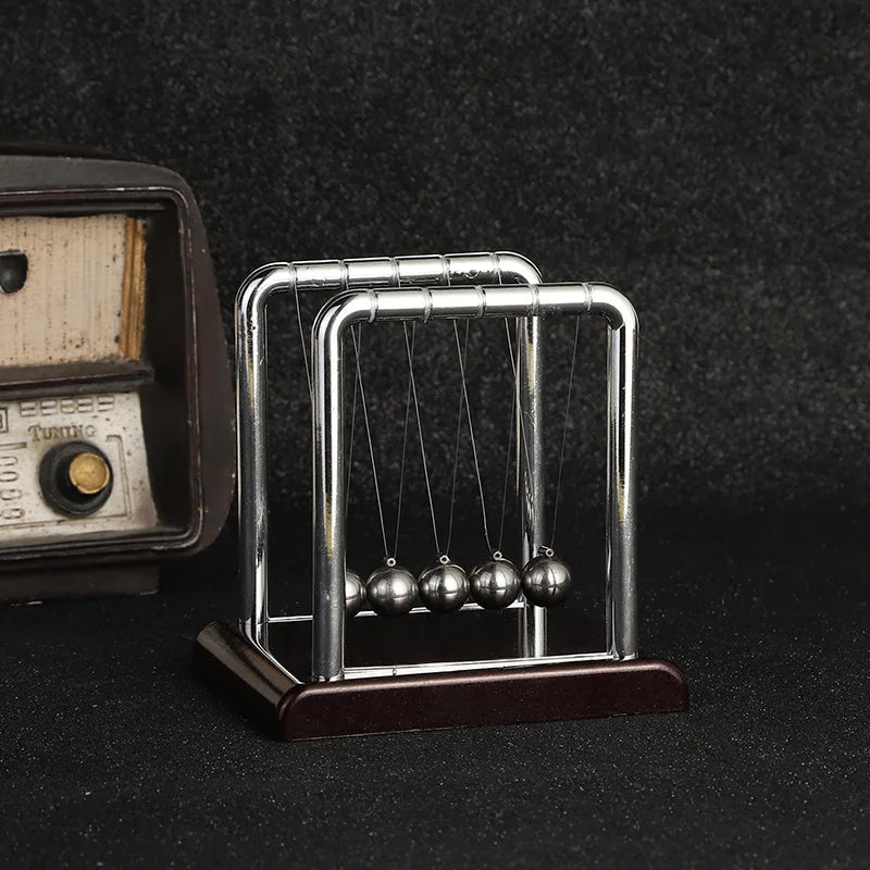 Newton's Cradle Desk Table Decor Metal Pendulum Ball Steel Balance Ball Newton Ball Physics Science Pendulum