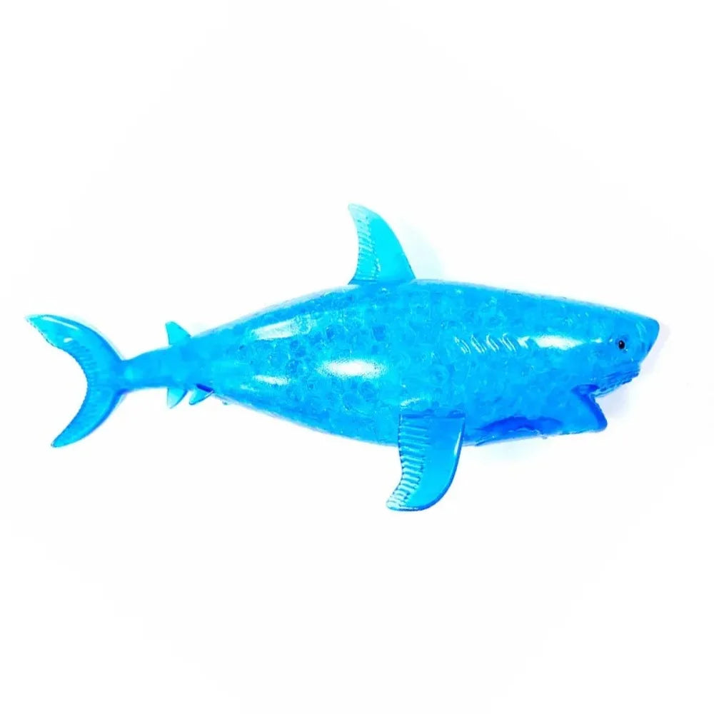 Durable TPR Shark Stress Balls Blue Soft Stretchy Stress Squish Ball Stretchy Dolphin Squeeze Ball Adults