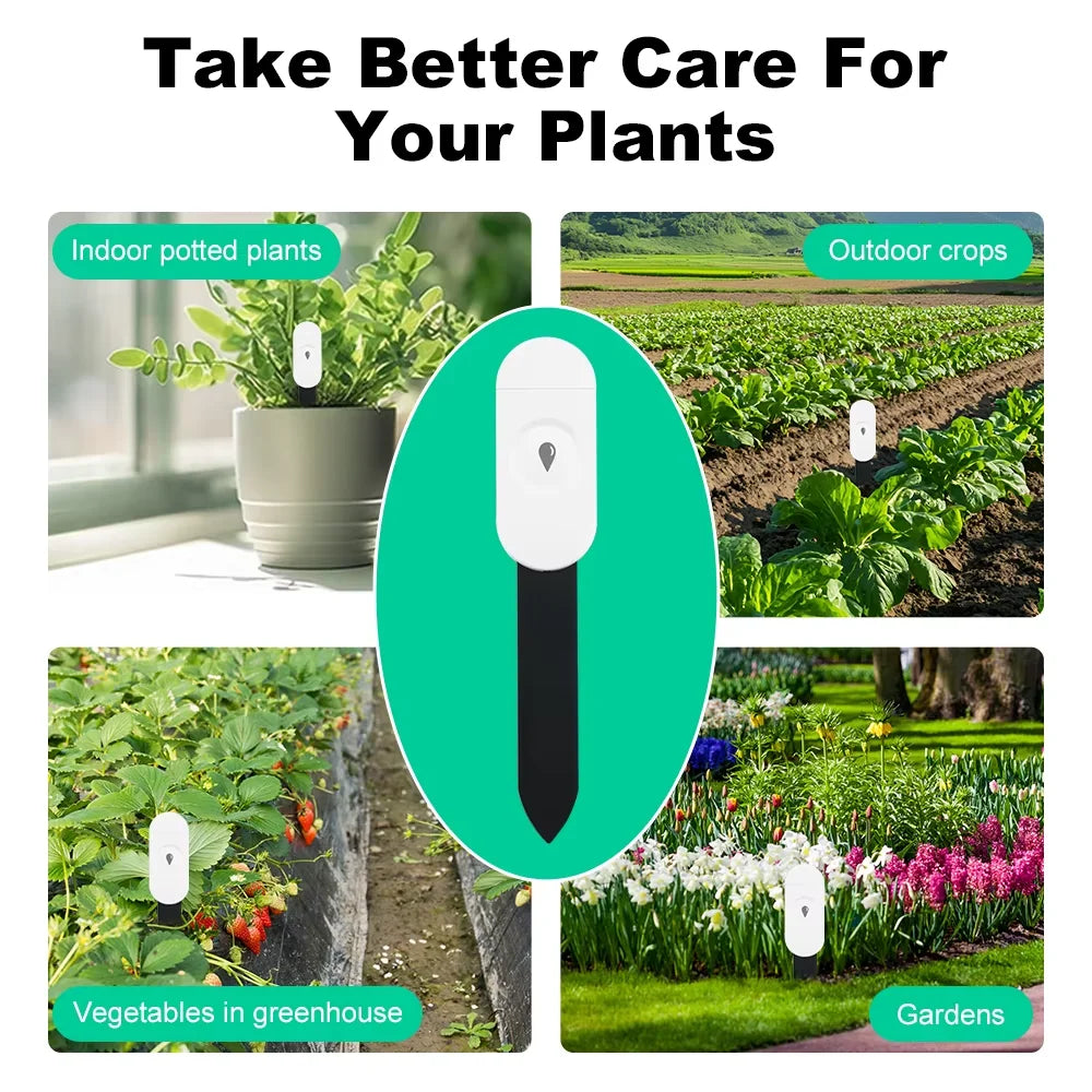 ZigBee Soil Moisture Sensor Temperature Humidity Meter Automation Irrigation Detector Work with Home Assistant Zigbee2mqtt