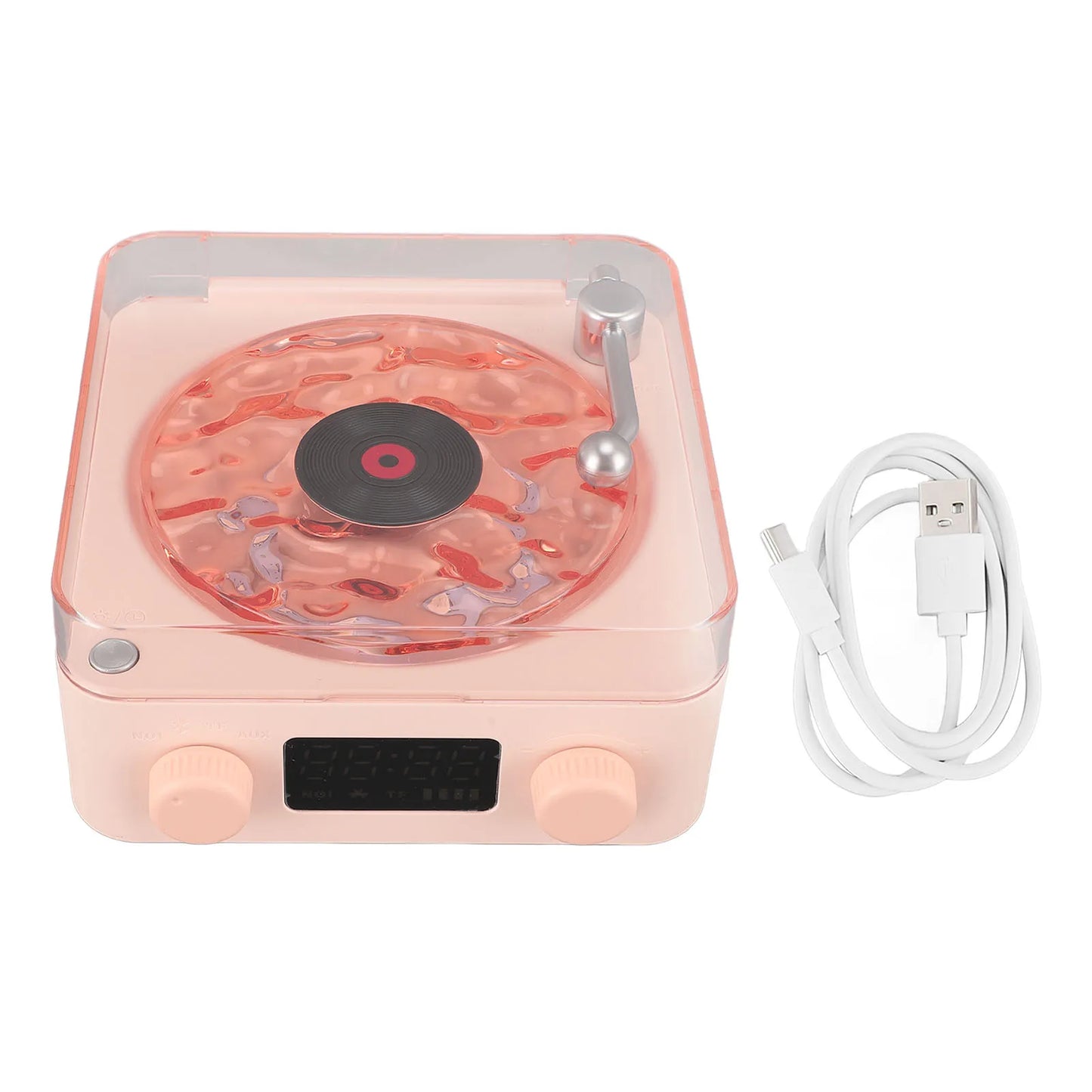 Record Player Speaker Stereo Sound Multifunction Support Memory Card Portable Bluetooth Speaker for Living Room