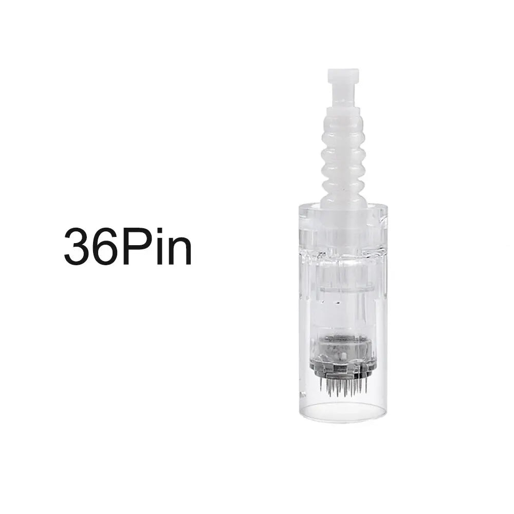 10pcs 36pin Derma Pen Needle N2 M5 M7 Microneedling Cartridge Needle Bayonet Replacement Microneedle for MTS Tattoo Beauty Pen