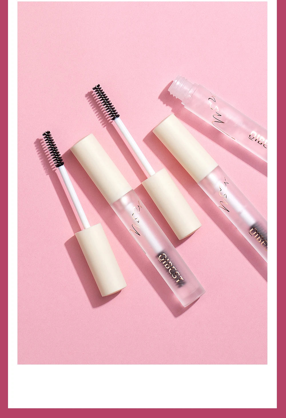QIBEST Transparent Eyebrow Gel Long Lasting Shape Natural Three Dimensional Moisturizing Eyebrow Styling Gel Makeup Brow Soap
