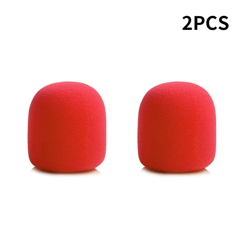 Wireless Handheld Microphone Cover Colorful Windproof Anti-Saliva and Washable Sponge Foam Cover for Most Microphone 3.5 X 7CM
