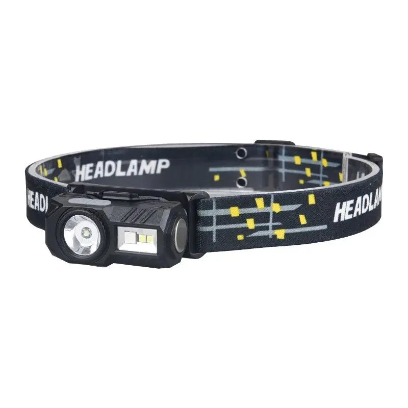Mini Dual COB Headlamp Sensor Hat Clip Headlight 5 Lighting Modes Outdoor Camping Hunting Flashlight Induction Head Lamps