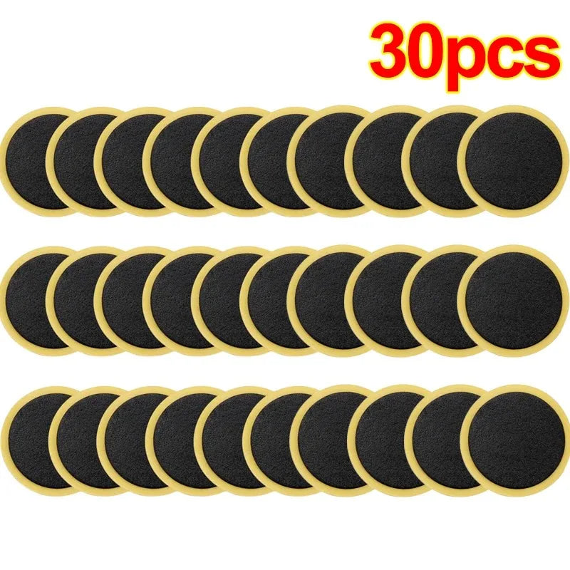30/20/10 PCS Bicycle Glue-free Tire Patches Tool Quick Repairing Tyre Protection Patch Adhesive Quick Drying Bike Accessories