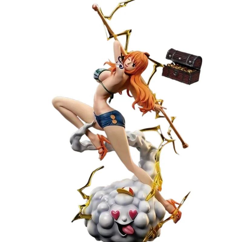 In stock 30cm One Piece Anime Figure Nami Action Figurine Hentai Pvc Statue Model Room Collection Decoration Toys Ornaments Gift