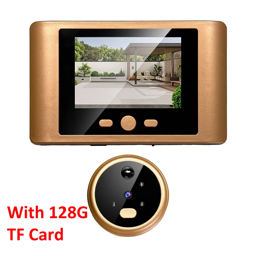 2.8" LCD Screen IR Night vison PIR Motion Detection Digital Electronic Viewer Bell Door Peephole HD Camera Photo Video Recording