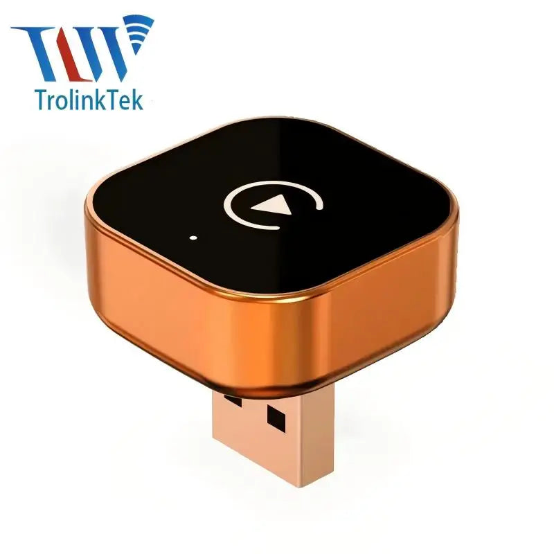 TrolinkTek 2026 Upgrade 4in1 Carplay Adapter Wireless Android Auto Mirror Link Smart MiNi AI Box USB Auto Connect Plug and Play