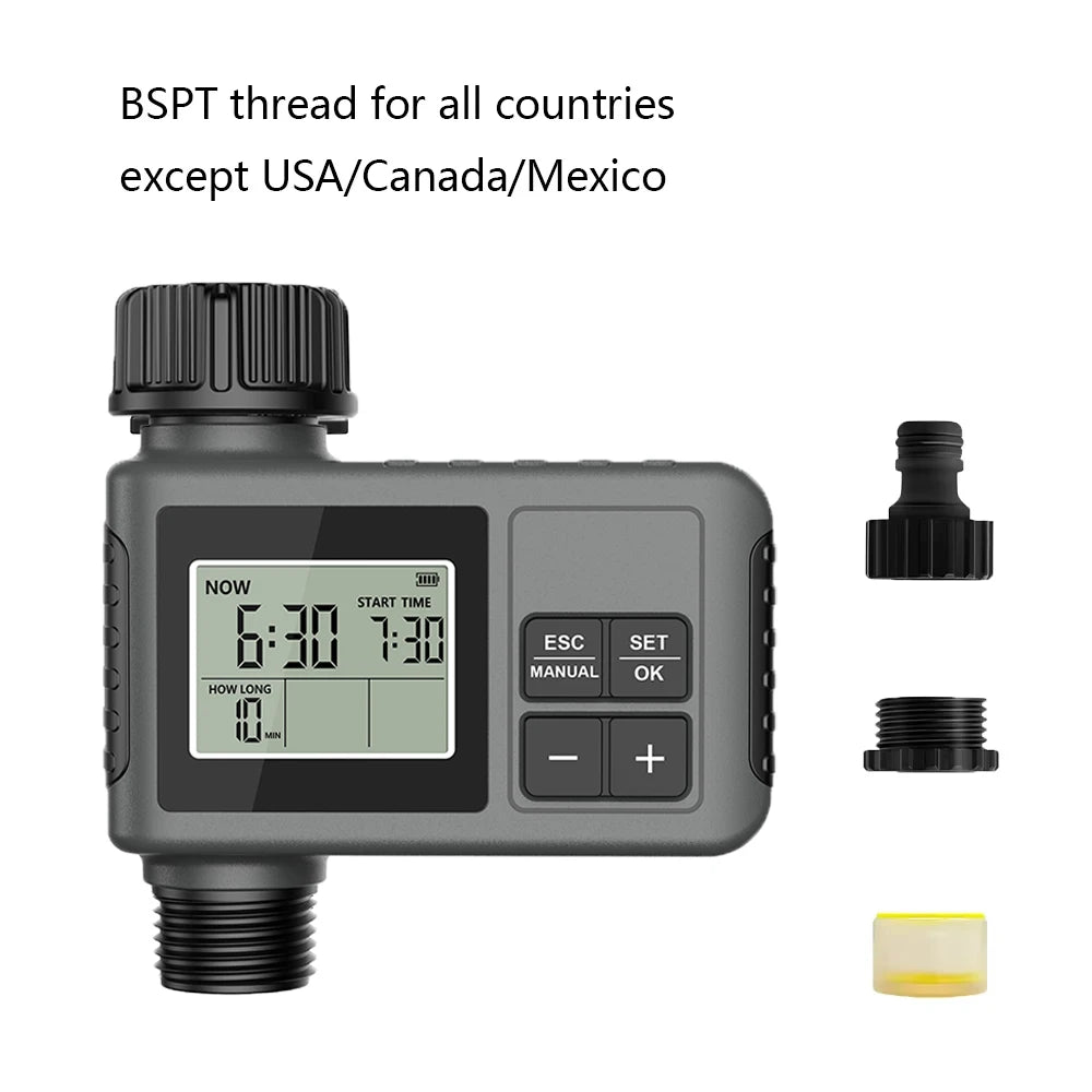 INSOMA Automatic Water Timer Intelligent Irrigation Watering System LCD Display IPX5 Sprinkler Timer Garden Programmer Equipment