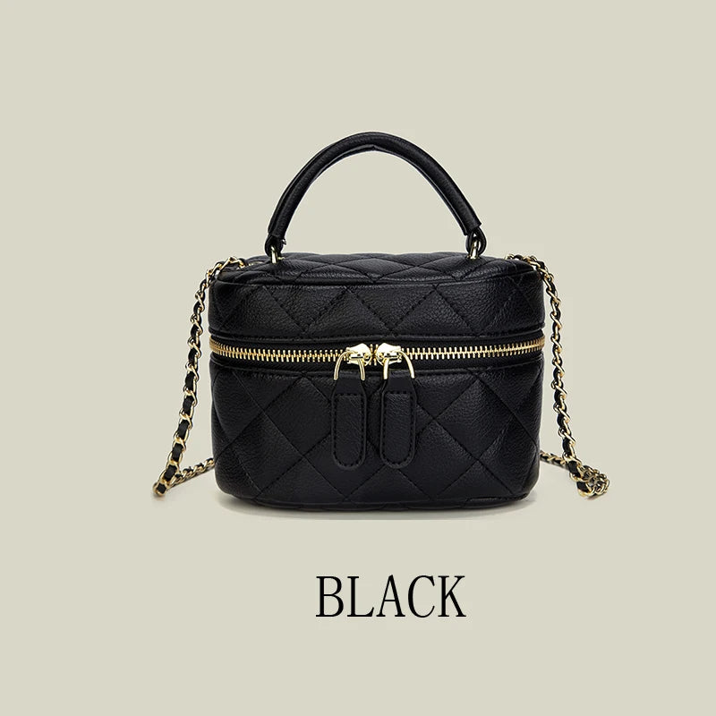 Classic Mini Quilted Chain Stitch Womens Crossbody Bagshoulder Bag Fashionable Designer Handbag High Quality PU Womens Small Bag