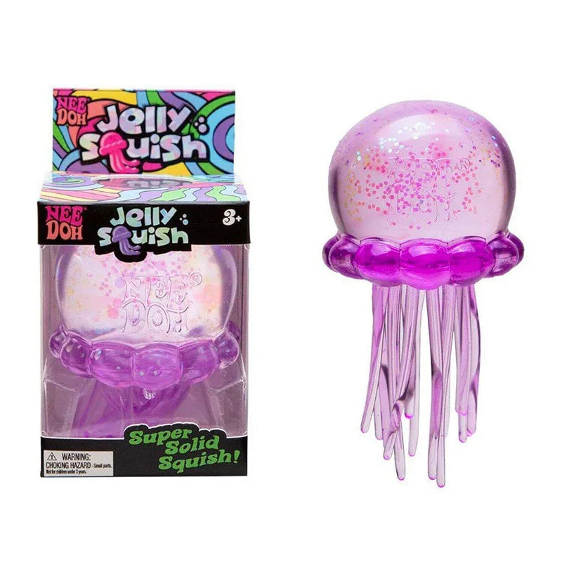 Needoh Sensory Jellyfish Gummy Bear Toy Soft Nice Cube Anti-Stress Stress Relief Pressure Souvenir Sensory Non-toxic Fidget Toy