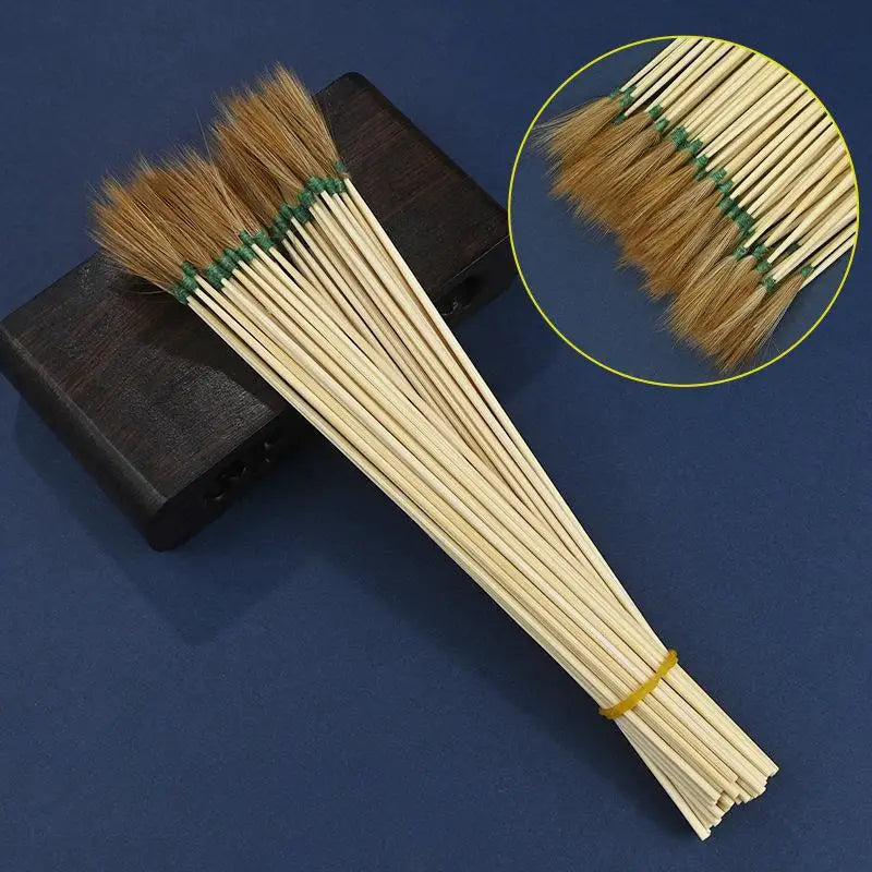 10PCS/Set Goose Earpick Wax Remover Curette Adult Bamboo Handle Ear Dig Tools Spoon Cleaner Stick Health Care