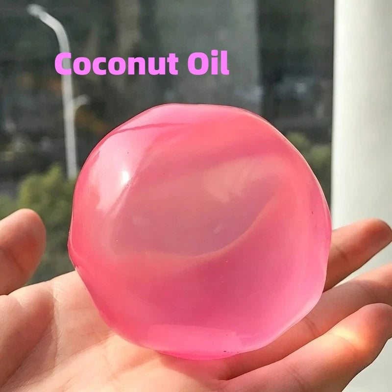 Coconut Oil Goldfish Stress Ball Moldable Squishy Transparency Maltose Squeeze Toy Fun Anti-stress Sensory Toy for Adult Gifts