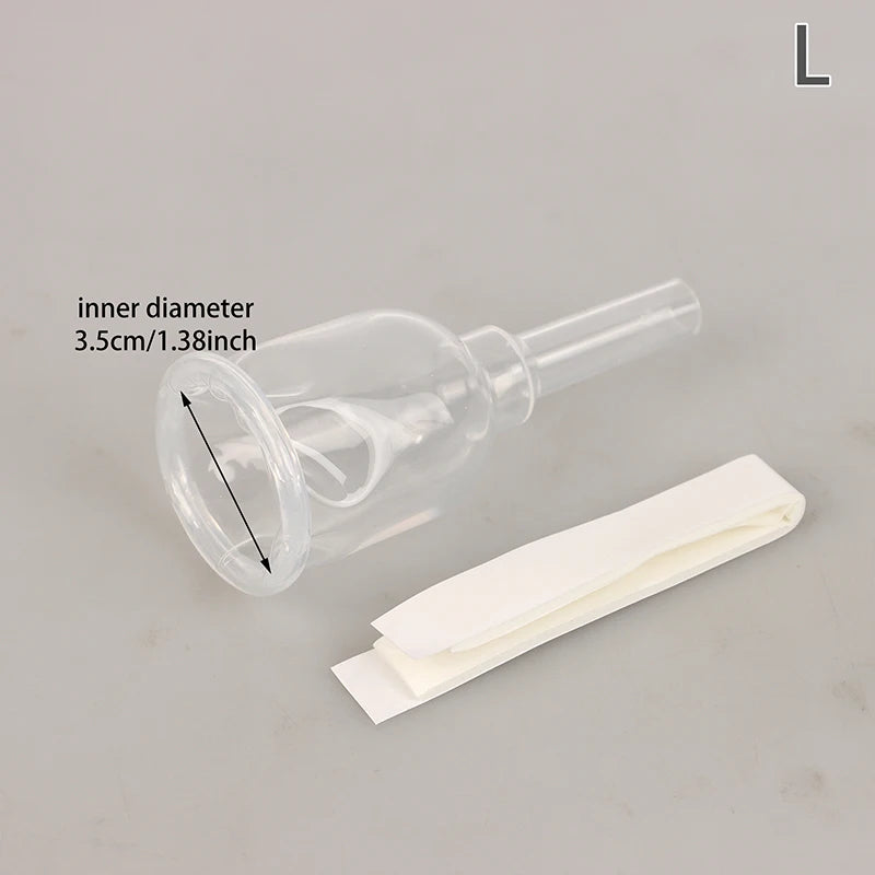 Size S M L Sterilized Comfortable Medical Silicone Male External Catheter Self Adhesive Silicone Catheter External