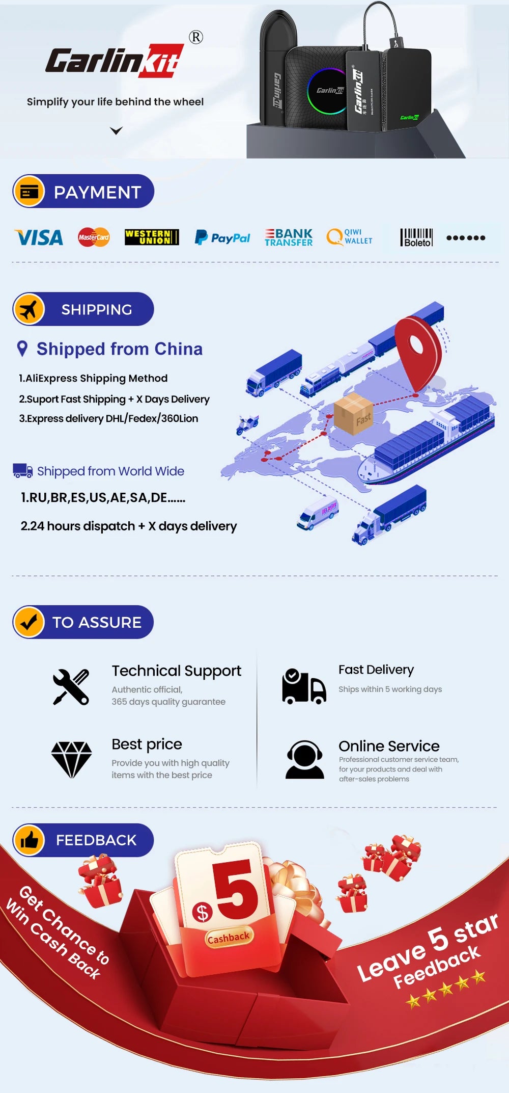 2026 5G Car Ai box SM6350 CarPlay Wireless Android 15.0 Ultra2 Android Auto Wireless Ai Box Support Youtube Netfilx IPTV BT5.1