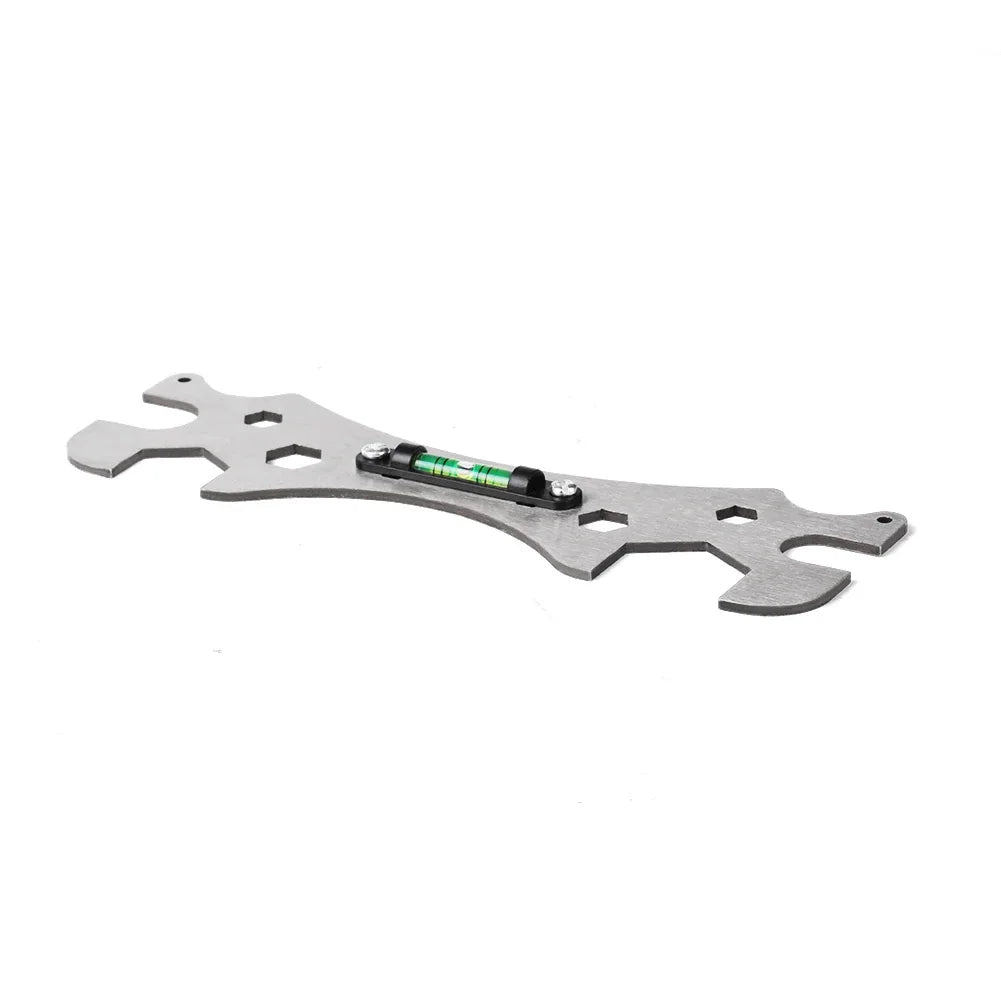 Multifunctional Stainless Steel Bathroom Wrench Tool Shower Installation Hexagonal Level Faucet Angle Ruler Distance Measuring