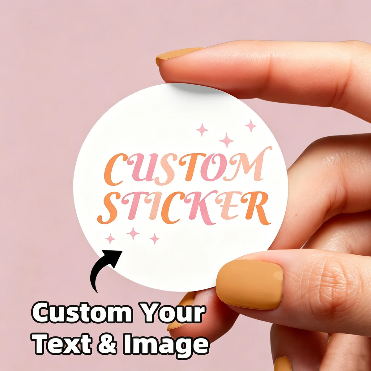 Custom Transparent Stickers Personalized Logo Labels for Small Business Branding Envelopes Crafts